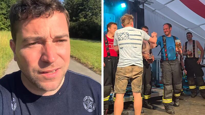 "Dorfrocker" feiern Feuerwehr nach Einsatz - harsche Kritik im Netz "Dorfrocker" feiern Feuerwehr nach Einsatz - harsche Kritik im Netz
