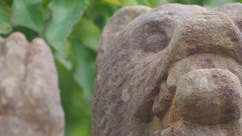 Statue auf einem Platz in Coburg