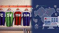 FC, SV, TSV oder DJK? Welcher Name kommt bei den Fußballvereinen in der Region am häufigsten vor?