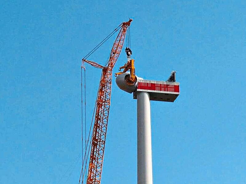 Windr&auml;der bei Tremersdorf im Landkreis Coburg.Symbolbild: Martin Rebhan