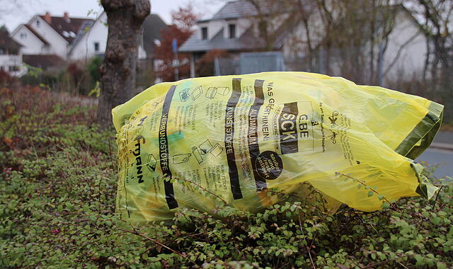 Der Landkreis Erlangen-H&ouml;chstadt h&auml;lt f&uuml;r die Entsorgung von Verpackungen am gelben Sack fest. Alle vier Wochen werden die S&auml;cke zusammen mit dem Papierm&uuml;ll am Stra&szlig;enrand abgeholt.