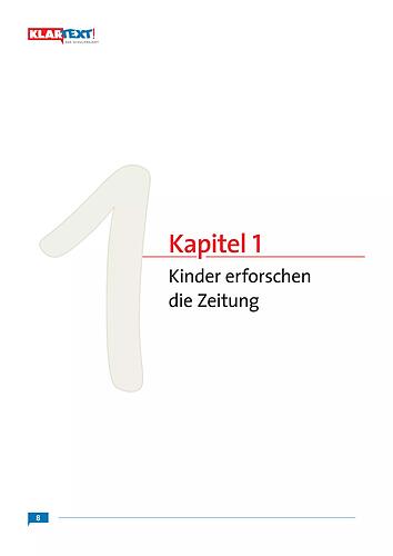 Kapitel 1 - Kinder erforschen die Zeitung