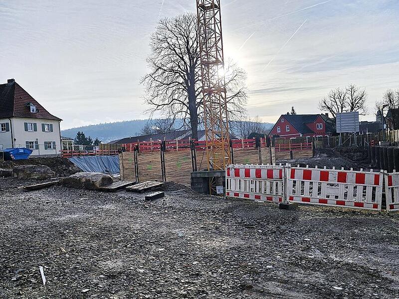 Lange lag die Baustelle brach. Seit einigen Wochen hat sie Fahrt aufgenommen.