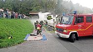 Viele kamen zu Schauübung der Löschgruppe Rothenhof mit der Jugendfeuerwehr Rödental.