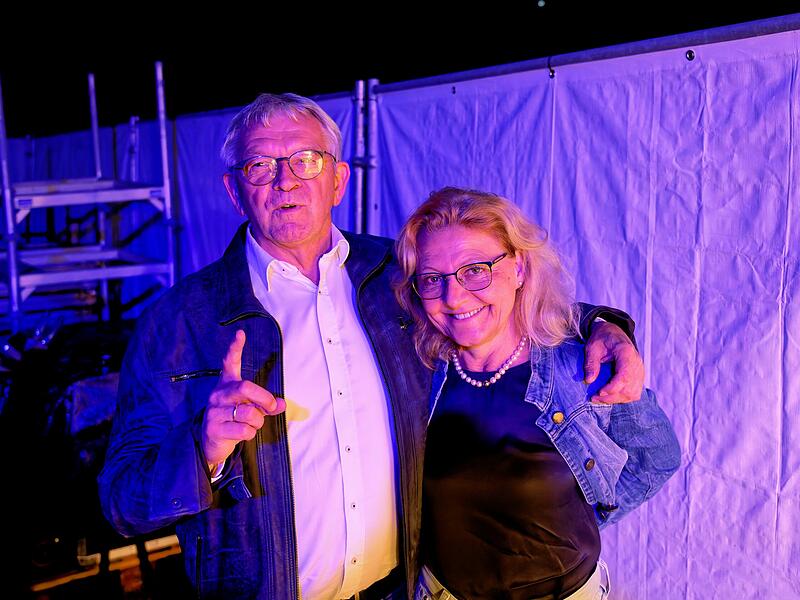 Im Nena-Gl&uuml;ck: Landrat Johann Kalb (CSU) mit Gattin Monika.