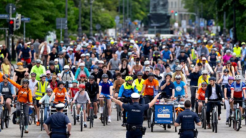 Radsternfahrt in M&uuml;nchen