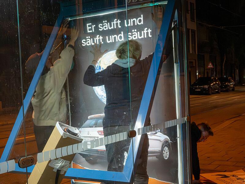Protestaktion von Attac zur IAA
