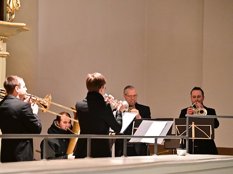 Neujahrskonzert in St.Moriz mit dem Bl&auml;serquintett Coburg