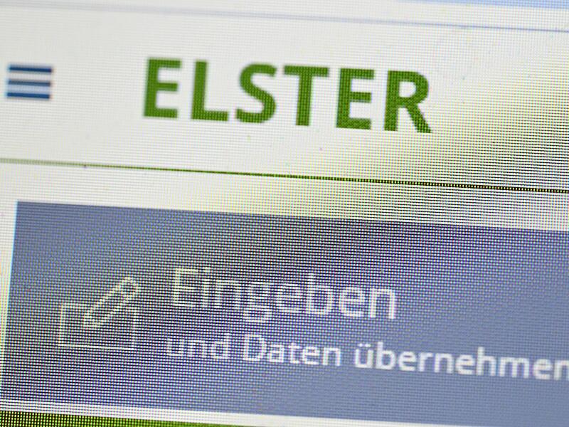 Die Eingabe des Steuerportals Elster
