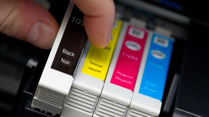 Tinte in einem Drucker