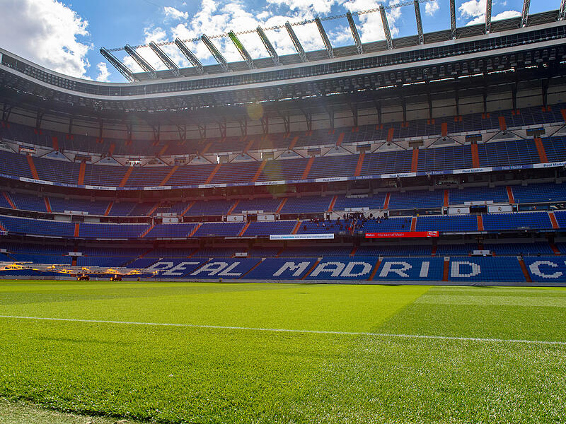 Dank eines Weisendorfer Unternehmens ist der Rasen im Madrider Bernabeu immer sch&ouml;n gr&uuml;n.