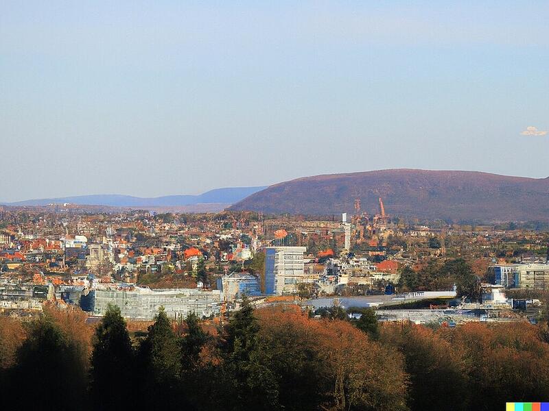 So stellt sich laut seiner Schwester-KI f&uuml;r Bilder, DALL-E, der Chatbot Chat-GBT Bad Kissingen vor. Dies ist eine von vier Versionen.