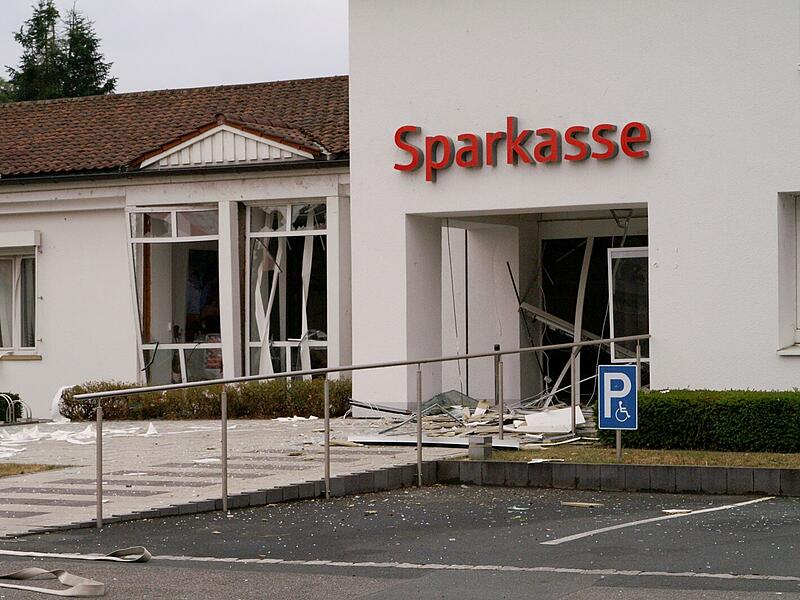 Sparkasse Küps Sprengung