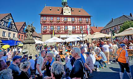 Bierbraufest vor der wundersch&ouml;nen Kulisse Bad Staffelstein.