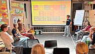 Die Schülerinnen und Schüler präsentieren ihre Ideen. Andreas Grosch/Landratsamt Lichtenfels Die Schülerinnen und Schüler präsentieren ihre Ideen. Andreas Grosch/Landratsamt Lichtenfels