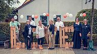 Bereits 2023 gab es die Aktion „Einfach Heiraten“ in Dörfles-Esbach. Hier ist das ganze Team zu sehen.