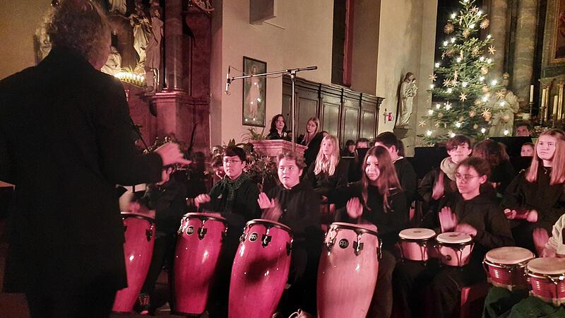 Neu im Programm war das Percussion-Ensemble.