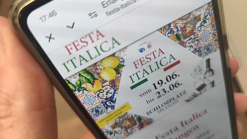 Festa Italica ErlangenForchheim & Fränkische Schweiz Am 19. Juni startet das Festa Italica in Erlangen. Statt Diskussionslaune wie in Bamberg dominiert Vorfreude.