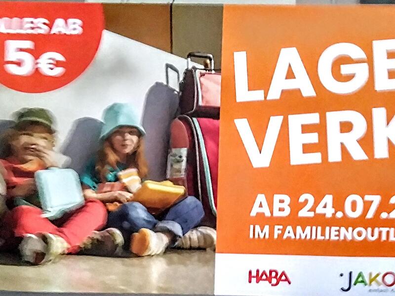 Bei Haba in Bad Rodach hat bereits vor Wochen ein &bdquo;Lagerverkauf&ldquo; begonnen.