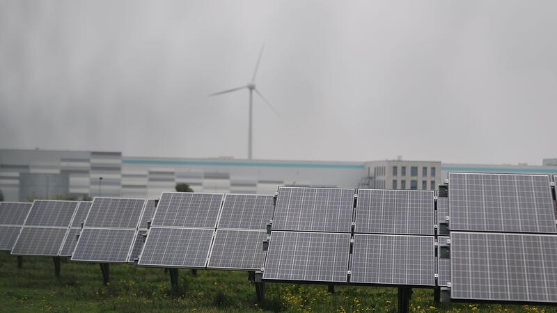 Solarmodule in Bitterfeld-Wolfen