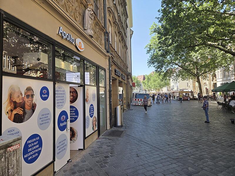 Die neue Apollo-Filiale am Gr&uuml;nen Markt 22 in Bamberg wird am 28. Mai 2026 er&ouml;ffnet.