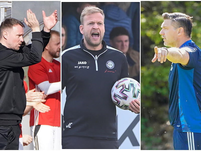 Gastieren alle am Sonntag mit ihren Mannschaften in oder in der N&auml;he von Aschaffenburg (von links): Calle Schiebel, Jakob Engelmann und Achim Engel.