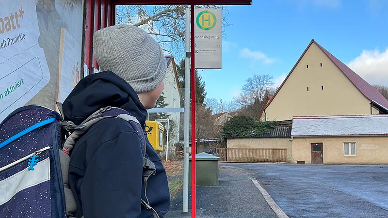 Dieser Bamberger Grundsch&uuml;ler aus Wildensorg ist bisher mit der Linie 910 um halb acht zur Schule gefahren. Diese Verbindung f&auml;llt nun weg.