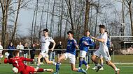 Jahn-Neuzugang Nico Pl&auml;tzer (M., hier noch im Trikot des TSV Burgebrach) trug zwei Tore zum Forchheimer Testspielerfolg gegen den ATSV Erlangen bei.Forchheim & Fr&auml;nkische Schweiz