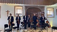 Das Pariser Quatuor Modigliani &ndash; mit (von links): Amaury Coeytaux (1. Violine), Lo&iuml;c Rio (2. Violine), Laurent Marfaing und Lise Berthaud (Viola) und den beiden Cellisten Julian Steckel und Fran&ccedil;ois Kieffer &ndash;, das kurz nach seiner Gr&uuml;ndung 2003 be...