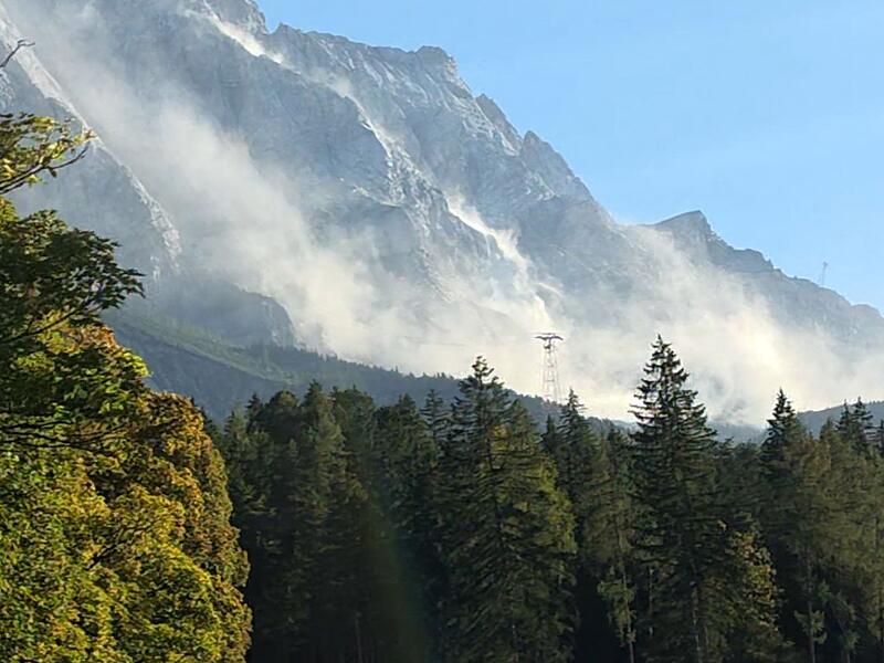 Felssturz an der Zugspitze Felssturz an der Zugspitze