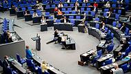 Der Plenarsaal des Deutschen Bundestags: 16 Abgeordnete aus dem FT-Verbreitungsgebiet mischen hier mit.