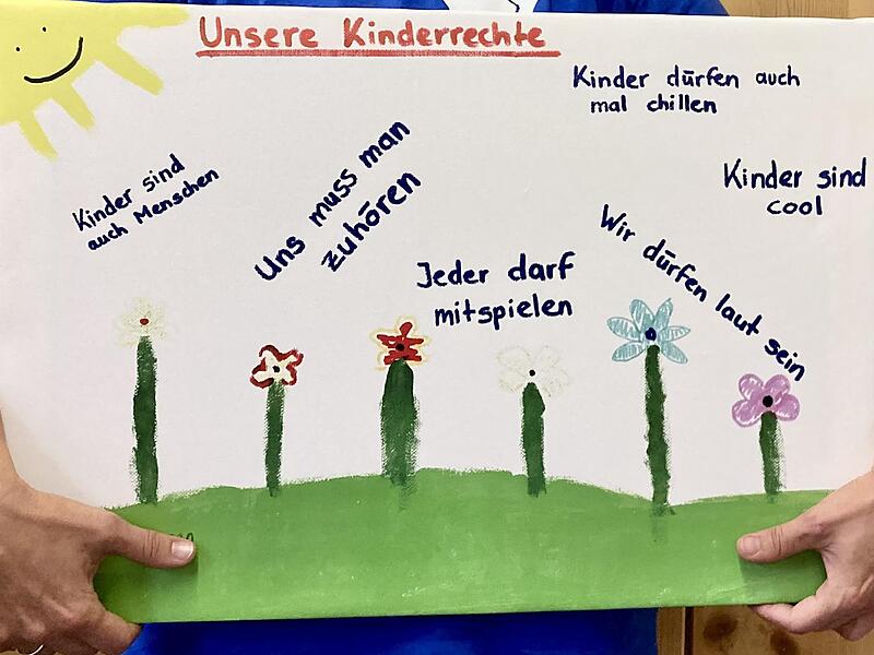In der UN Kinderrechtskonvention sind die Kinderrechte seit 1992 festgeschrieben und in Deutschland gültig. Das Bild haben Coburger Kinder zum Weltkinderschutztag gemalt. In der UN Kinderrechtskonvention sind die Kinderrechte seit 1992 festgeschrieben und in Deutschland gültig. Das Bild haben Coburger Kinder zum Weltkinderschutztag gemalt.