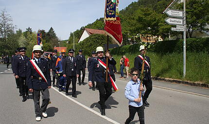 Am Sonntag, 5. Mai, feierte die Feuerwehr Ebermannstadt das 150. Jubil&auml;um mit einem Festumzug.