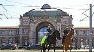 Reiterstaffel im Brennpunktviertel im Einsatz