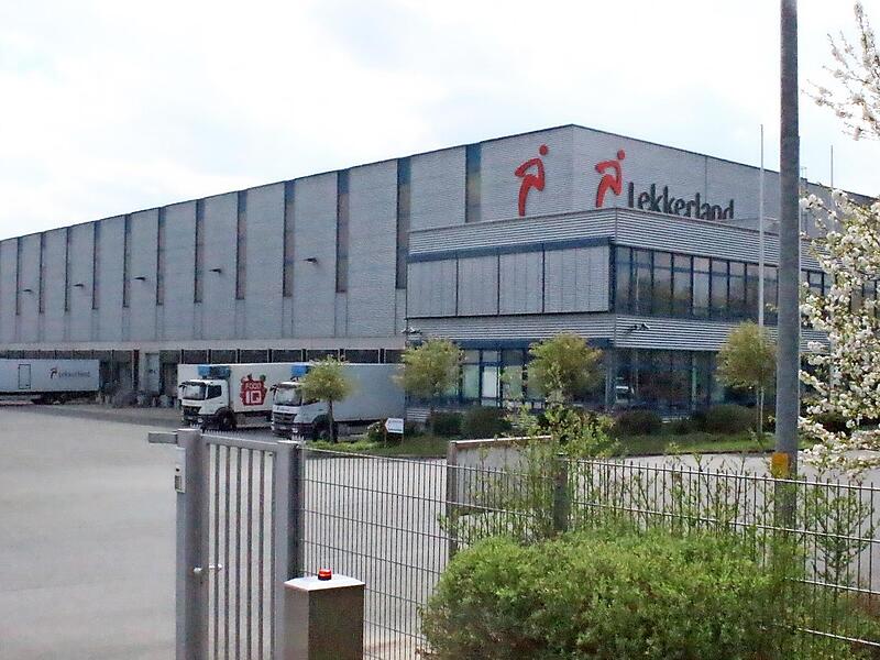 Das Lekkerland-Logistikzentrum im H&ouml;chstadter Gewerbegebiet Aischpark.