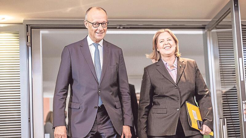 Die Stimmung war schon mal schlechter zwischen B&auml;rbel Bas und Friedrich Merz.