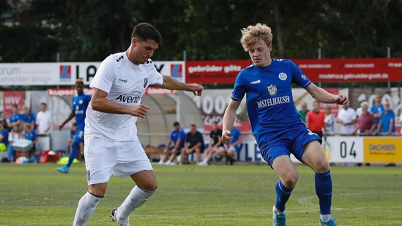 Luca Ljevsic (l.) und der FC Eintracht Bamberg empfangen in der Bayernliga den ATSV Erlangen, w&auml;hrend die DJK Don Bosco Bamberg beim W&uuml;rzburger FV gastiert.