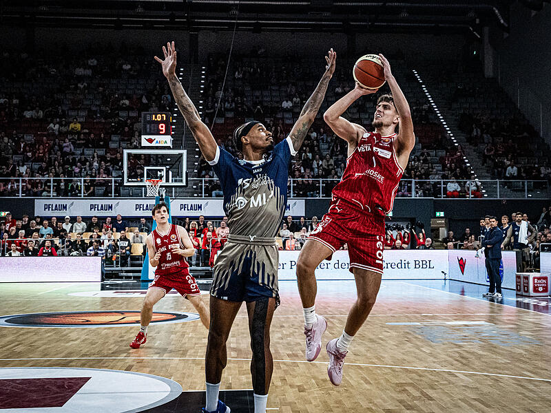 Zach Ensminger erzielte gegen Heidelberg nur einen Punkt von der Freiwurflinie.