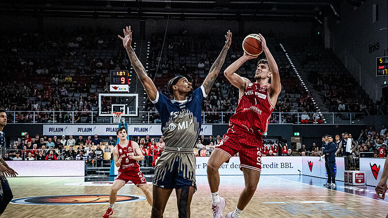 Zach Ensminger erzielte gegen Heidelberg nur einen Punkt von der Freiwurflinie. Zach Ensminger erzielte gegen Heidelberg nur einen Punkt von der Freiwurflinie.