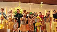 Der Kinderchor der Christuskirche f&uuml;hrte im Familiengottesdienst ein Singspiel zum bekannten Lied &bdquo;Geh aus, mein Herz, und suche Freud&ldquo; auf.Norbert Bechstein