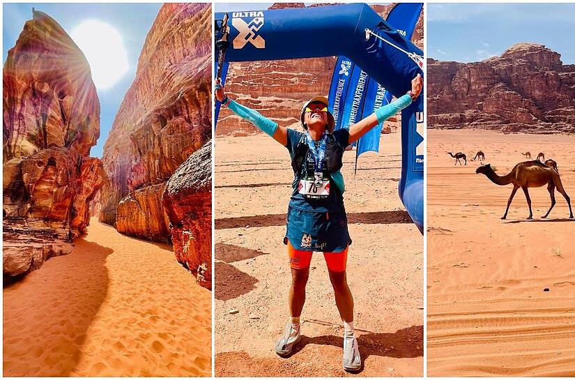 220 Kilometer, verteilt auf fünf Etappen  – und das bei brütender Hitze: Der Ultra X Jordan verlangte von den Teilnehmern alles ab. Die Bambergerin Silke Leikheim erfüllte sich mit dem Zieleinlauf einen großen Traum.