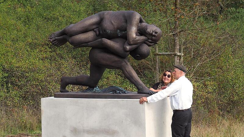 Adelbert Heil im Gespr&auml;ch mit Ulrike Siebenhaar, Kulturreferentin der Stadt Bamberg