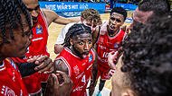 Da kann man nur gro&szlig;e Augen machen.  Jordan Jones und die BMA365 Bamberg Baskets feierten einen Coup in Berlin.