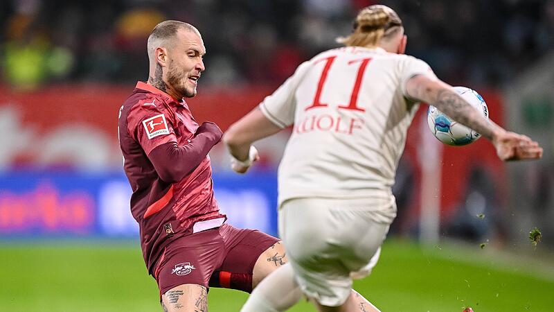 FC Augsburg - RB Leipzig Die beiden fränkischen Außenverteidiger, David Raum (links) und Marius Wolf (rechts) blieben im direkten Duell mit ihren Mannschaften am Wochenende torlos.