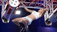 Jessica Wielens in der RTL-Show Ninja Warrior Germany.