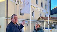 Andreas und Juana Bugl vor dem „Goldnen Stern“ in MuggendorfForchheim & Fränkische Schweiz