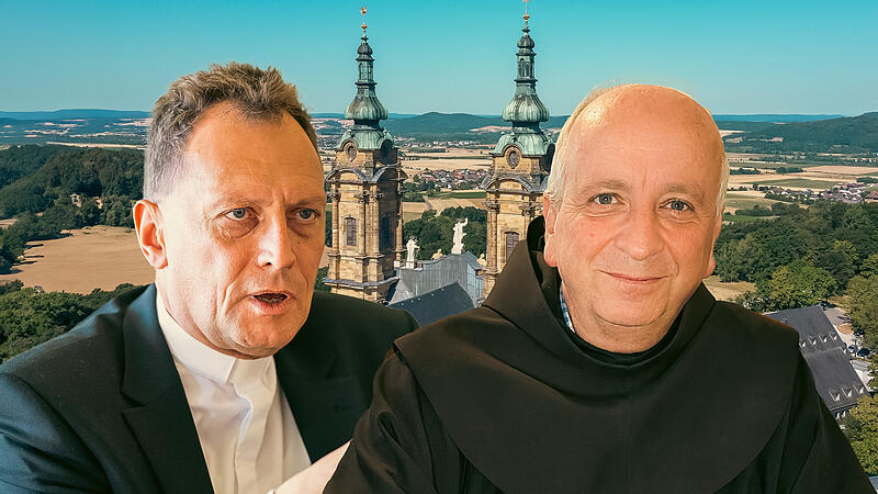 Erzbischof Herwig G&ouml;ssl und Pater Maximilian Wagner: Bistum und Orden m&uuml;ssen &uuml;ber die Zukunft diskutieren.