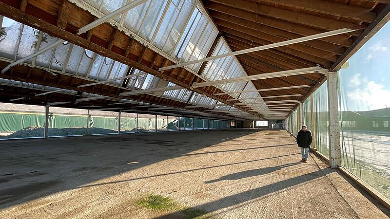 Durch die Teilabrisse gelangt nun viel Tageslicht in die verbliebenen Hallen.