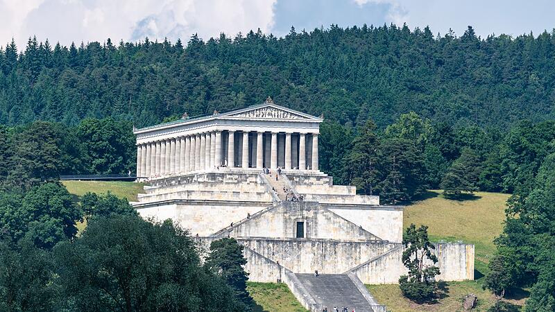 Absperrungen an der Walhalla