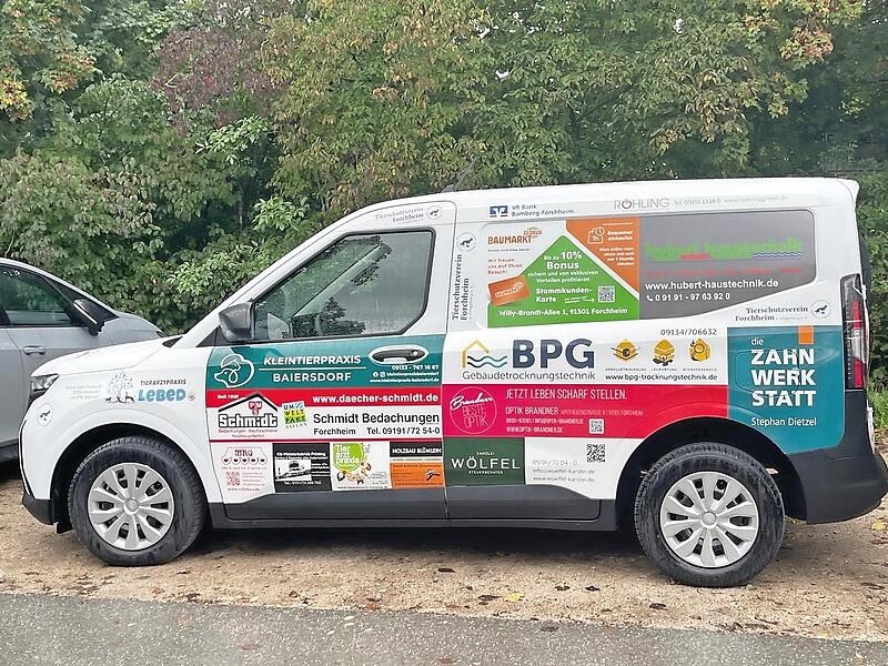 Das Auto des Tierheims Forchheim.